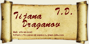 Tijana Draganov vizit kartica
